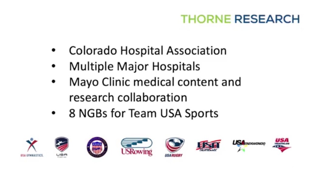 THORNE RESEARCH Trusting Communities